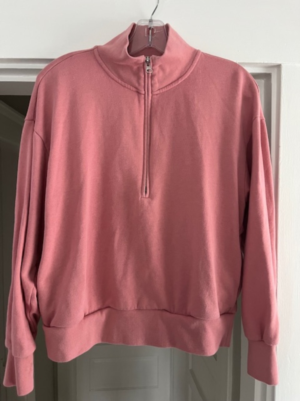 GAP Potpourri Pink Quarter-Zip Turtleneck Pullover
